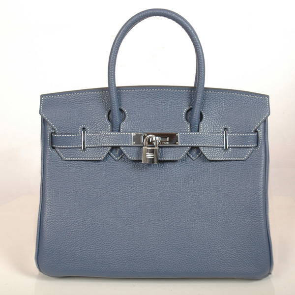 H30BJDGS Hermes Birkin 30cm togo togo in pelle verde scuro con